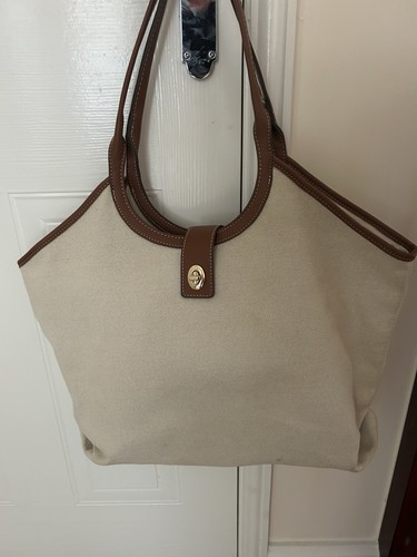 Woven canvass ivory - canvass, &tan