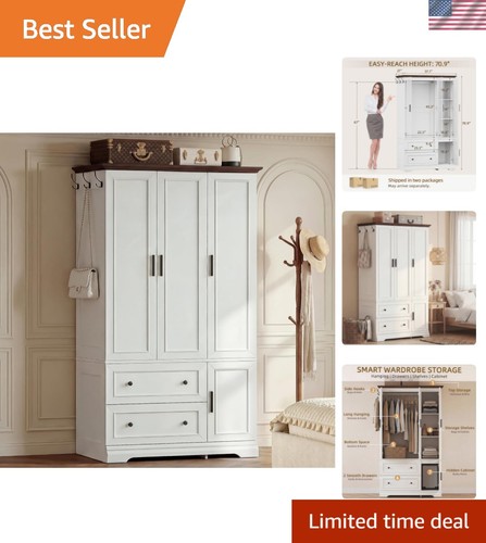 Armoire wardrobe closet with - armoire,