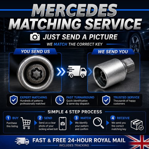 Mercedes locking wheel nut - wheel, key