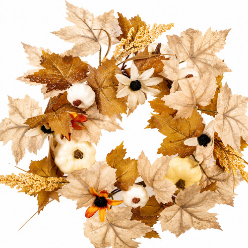 Fall wreath garland front - fall,