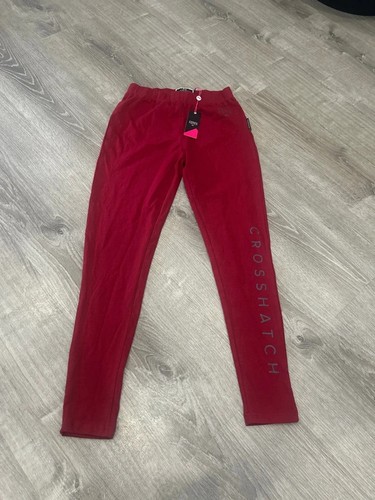 Crosshatch burgundy leggings - crosshatch,