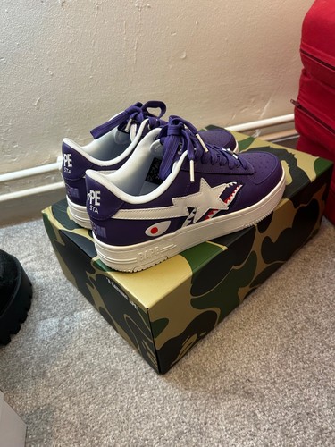 Purple bape sta trainers - sta, never