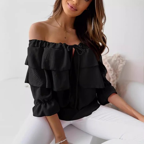 Womens ruffles bardot off - womens,