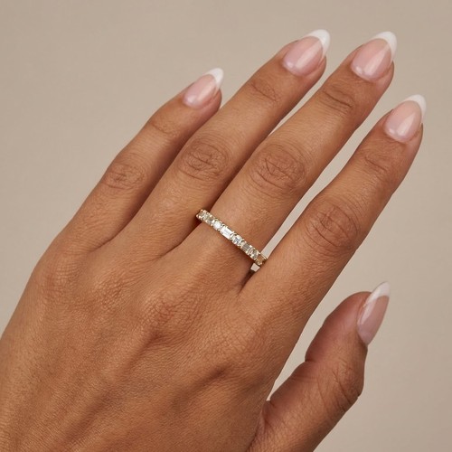 Eternity wedding ring 18k - wedding,