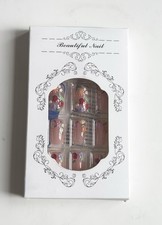 Beautiful Fake Pink Nails With Flowers, Opened But Unused