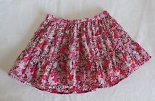 Baby Gap Tiered Pink Floral Cotton Skirt Age 3 Years Lined