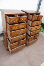 TITCHMARSH & GOODWIN PAIR OF OAK BEDSIDE CHESTS, CABINETS, TABLES, RL23348 SUPER