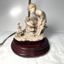 Guiseppe Armani Florence lamp Children “Little Companions” Vintage Italian