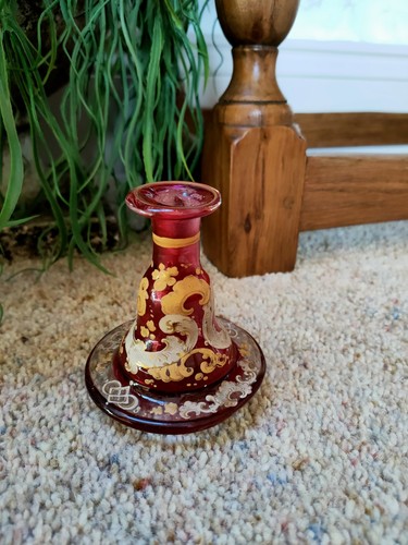 Bohemian czech perfume bottle - bohemian,