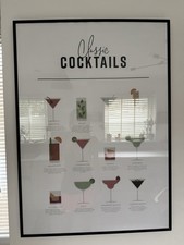 Desenio cocktail recipes poster framed