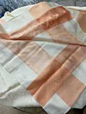 VINTAGE CREAM/PEACH COTTON &