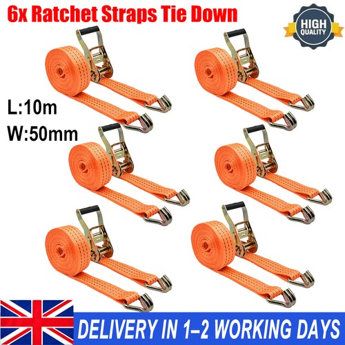 6xratchet straps tie down 50mm - straps,