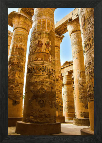 Ancient egyptian column framed - ancient,