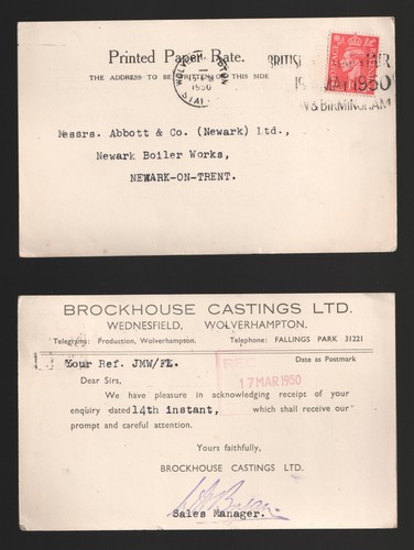 1950 kgvi brockhouse castings - kgvi,