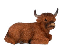Highland Cow Sculpture Figure