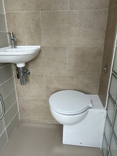 Toilet. Corner toilet by Hatria, Italian brand. 