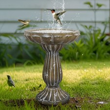 Durable Concrete Birdbath for