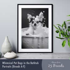 Pet Dogs in the Bathtub -