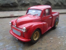 One off modified 1:43 scale Morris Minor 1000 Pickup with custom wheels, code 3