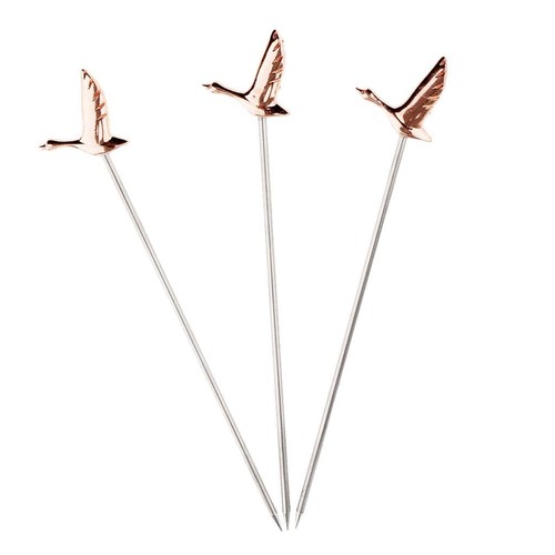 3pcs cocktail sticks bird - 3pcs,