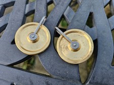 Longcase Grandfather clock pair weight gut pulley pulleys NOS clockmakers spares