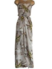 COAST ❤️ STUNNING MOCHA MAXI SIZE 14 16 LONG FLOATY LILY EVENING CRUISE DRESS