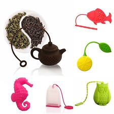 SPIRIUS Silicone Tea infuser loose Tea Leaf Leaves Herbal Strainer many designs