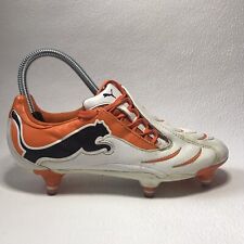 Puma Powercat 3.1 Orange & White Football Boots UK Size 4 (EU 37 )