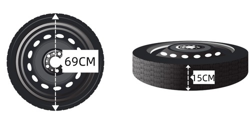 Spare wheel for nissan - 18",