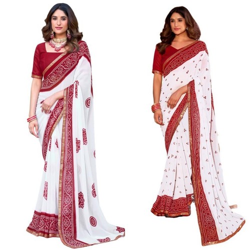 Women georgette bandhani - women's,