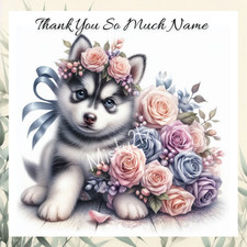 Personalised HUSKY Greeting