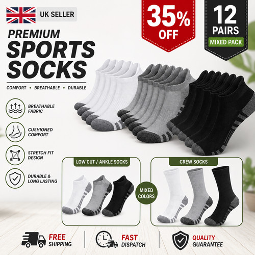 Pairs trainer socks mens - pairs,