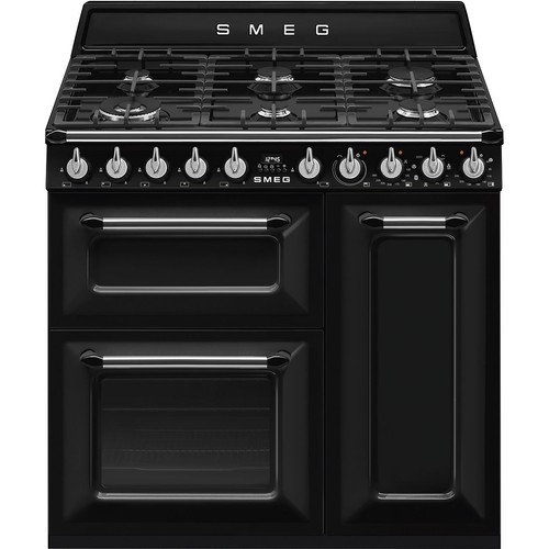 Smeg range cooker black tr93bl - range,