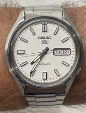 Vintage Seiko 5 Automatic Mens Watch 6309-8230 -VGC -Keeping Time Well -Clean