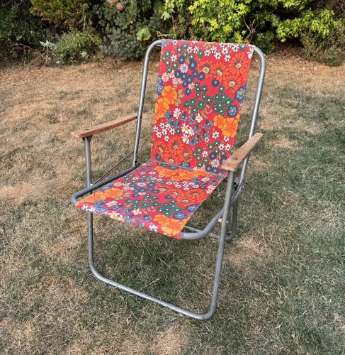 Vintage floral garden deck - floral,