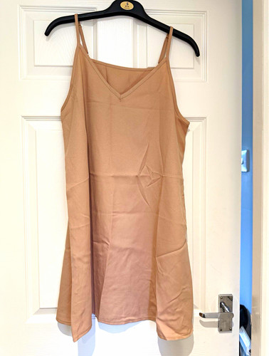 Women beige full - full, slip