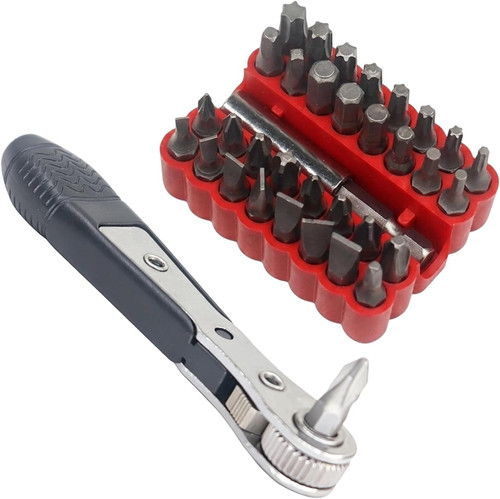 Mini ratchet set 34pcs right - ratchet,