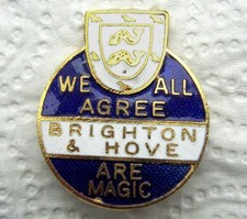 Rare Brighton & Hove Albion enamel badge from the 1970s. Immaculate condition.