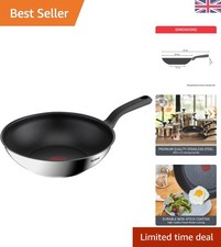 28cm Stainless Steel Wok with