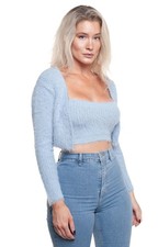 Zara Womens Blue Cardigan