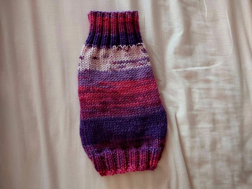 Hand knitted dog jumper small - hand, jumper.