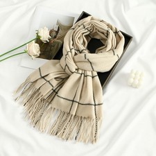 Winter Checkered Scarf for