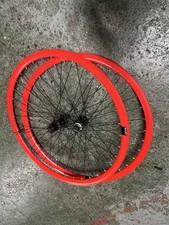 Custom Red 700c Disc Wheelset Road/hybrid/gravel (Shimano Centre-lock Hubs)