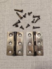 Bed Plate Frame Hinges w/Screws Edison Triumph Phonograph, Original Parts
