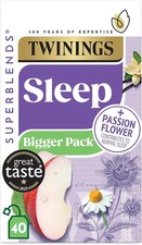 Twinings Sleep Tea Spiced Apple & Vanilla l Pack of 2x40 BIGGER PACK