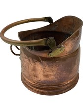 Copper Coal Scuttle Bucket
