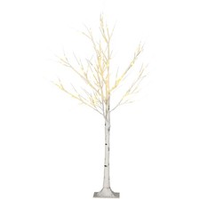 White Birch Tree Light – Pre-Lit Warm White LEDs, 120cm, Indoor/Outdoor