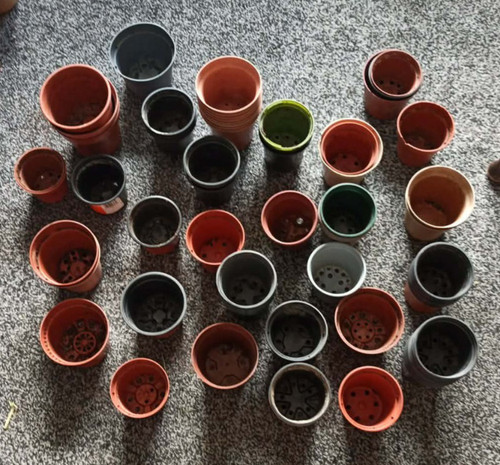 Used plastic plant pots - x,