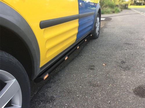 Black side bars amber - side, leds