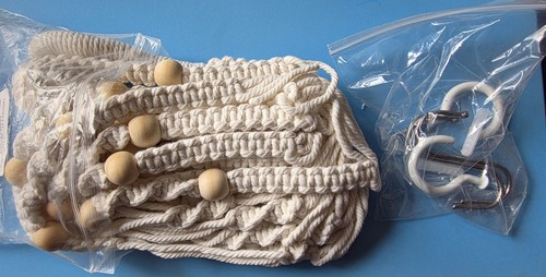 Beige macrame plant hanger - plant,
